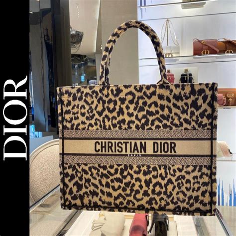 christian dior saddle bag leopard|Christian Dior large book tote.